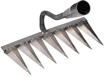 Azada de jardinería para arar vegetales, granja de plantación para deshierbar jardín, 7 dientes