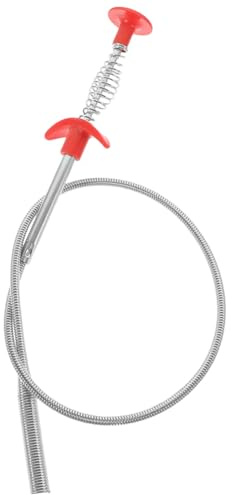 Healeved Serpiente Eliminador de Obstrucciones Flexible de Acero Inoxidable y Pp para Desatascar Desagües y Recogedor de Pelo para Limpiar Fregadero y Lavabo