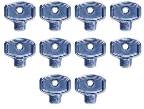 Tighall 10pcs Radiator Bleed Key Heavy Duty 5mm Square Radiator Key for Stuck Valves in Apartments