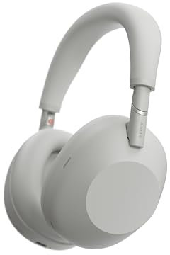 Sony WH-1000XM6 Auriculares Bluetooth inalámbricos con Noise Cancelling, Sonido de Alta resolución, cómodos, diseño Plegable, Estuche Resistente, 30 Horas de batería, iOS y Android - Plata