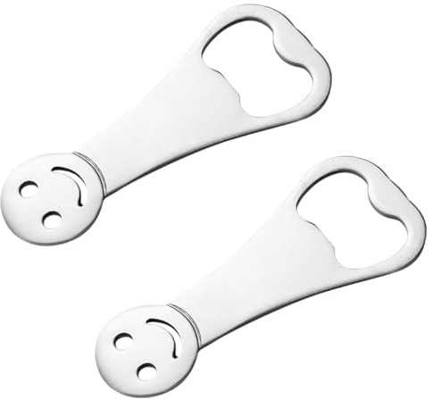 iwontalersy 2 Pezzi Apribottiglie,Apribottiglie per Birra,Acciaio Inox,per Casa,Pub,Attività All'aria Aperta