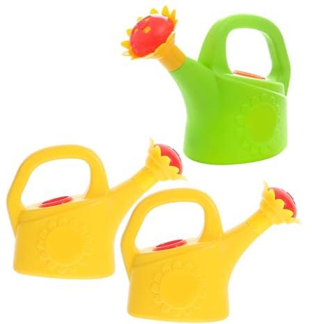 SOIMISS 3 Piezas Juguete Regadera Infantil de Regadera de Plástico para Juguete de Baño y Jardín con Efecto Realista de Riego Diseño para Educación Temprana y Imaginativo Casa y Jardín