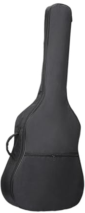 LPACXBYD E-Gitarrentasche Tragetasche 40/41 Zoll Dicke Polsterung mit Taschenrucksack Gitarrenkoffer for Akustikgitarren für Konzertgitarren(Black Trim)
