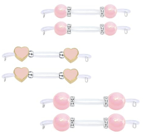 Gojewen 6 pièces Piercing faux téton artisanal Faux nipple en silicone Anneau de piercing pour femmes