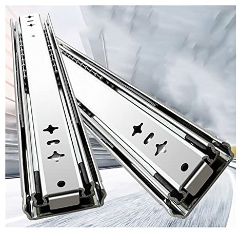 Heavy Duty cassetto scorrevole 1000 mm – estensione completa cuscinetto a sfera Ra 98 kg capacità di carico 3 sezioni binari di montaggio laterale per un funzionamento regolare (1 coppia)
