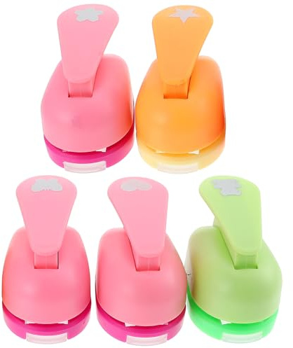 ifundom 5pièces Lot De Perforatrices à Motifs Pour Loisirs Créatifs Perforatrices Multifonctionnelles Portables Pour Papier
