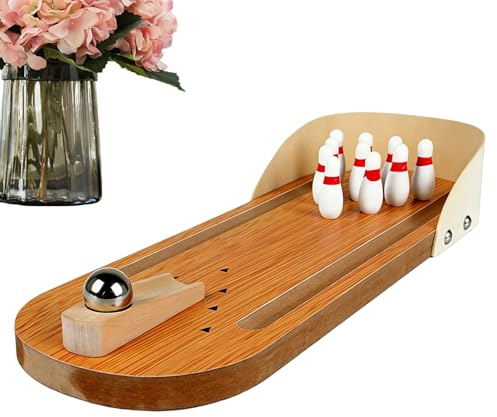 Generisch Tischkegelspiel, Mini Bowling Game Set, Tischbowling Büro Gadgets, Mini Desktop Bowling Set Kinder, Für Erwachsene Im Büro, Auf Partys Oder Als Spielzeug Für Kinderzimmer