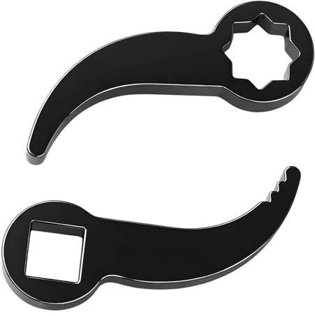 Yupaluz 2Pcs Breaker Bar 1/2 Inch Adapter Set, Compatible Pry Bar Set,1/2 Breaker Bar Wrench Head, Heavy Duty Rust Resistant for Automotive Machine Repair and Professional Mechanics
