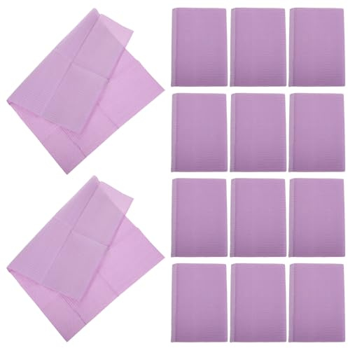 DOITOOL 50 Stück Einweg Nageltischabdeckungen aus Zellstoffpapier Wasserabweisend und Vielseitig für Maniküre und Schleifarbeiten Am Nageltisch