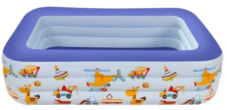 Inflatable Swimming Pool - 1500g Leak Proof Foldable Summer Paddling Center
