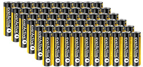 60 Stück Everactive Industrial Batterien Mignon AA 2700 mAh 1,5 V HR06 Alkaline