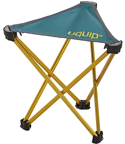 Uquip Leichtgewichtshocker Trinity L Mini Dreibein Hocker Campinghocker 150 kg Blue/Yellow