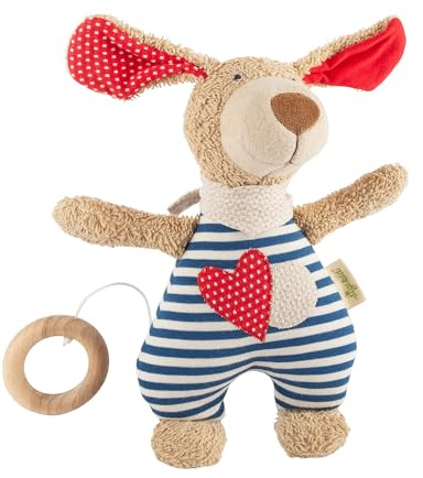 SIGIKID 39052 Spieluhr Hund Green Mädchen und Jungen Babyspielzeug empfohlen ab Geburt blau, 1 Stück (1er Pack)
