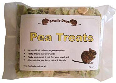 Totally Degu Pea Treats for Degus, Small Pet Treats 70g