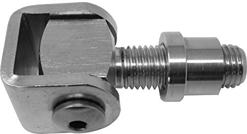 SOTOOLS 2 x Torangel, M16, 83 mm, Edelstahl AISI304 mit Einschweißmutter | Set, Torband, V2A, verstellbar, für Tore und Türen. Rostfrei.