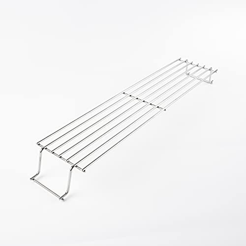 LOKHING 7641 63.5CM Grill Warming Rack for Weber Spirit 300 Series Spirit E-310 S-310 E-320 S-320 SP-330 (2013-2017), Genesis Silver/Gold B and C,Genesis Platinum,Chrome Plated Warming Grate Standing