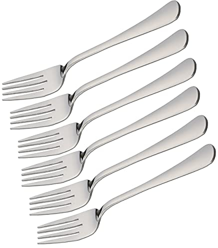 6 Fischgabel 19x 2,65 cm Edelstahl 18/0 Schlichtes Und Elegantes Design