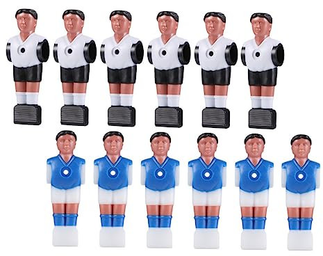 Toddmomy Bezaubernde Fußballspieler-Puppen für Den Tischfußballtisch 12 Stück Gefälschte Fußballspieler und Leuchtende Farben