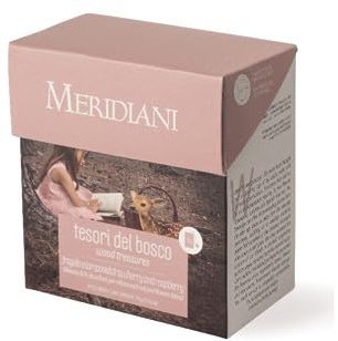 Meridiani® | Tisana Rosso Bosco | Infuso Senza Caffè | Tisana Fruttata Filtri - 15 Bustine (45 Gr) | Fragola & Lampone