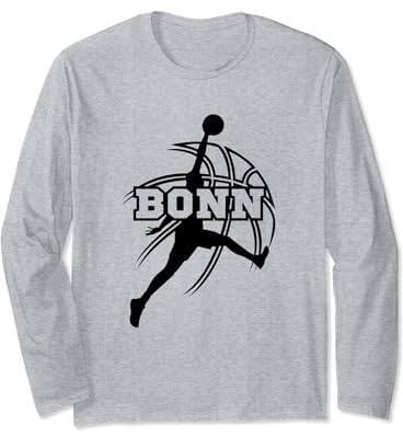 Bonn Basketball Fan Support Rheinland Stadion pink Langarmshirt