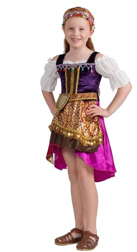 Dress Up America Zigenardräkt För Flickor - Spåkräktset För Barn