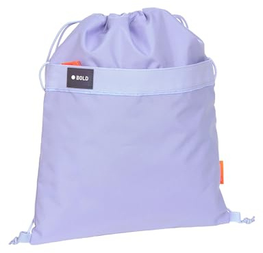 LÄSSIG BOLD Kinder Turnbeutel Sportbeutel mit Rucksackfunktion/School String Bag Bold lavender