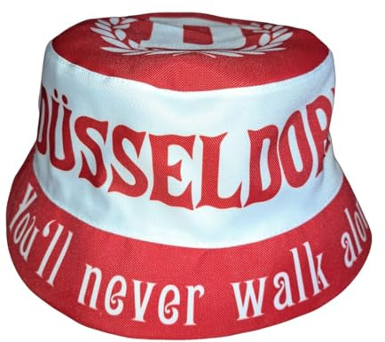 Wallitschek Fischerhut Düsseldorf - You'll Never Walk Alone (hochwertige Qualität), Fanhut, Sonnenhut, Anglerhut, Mütze, Bucket hat, Fussball, 1895