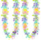 Easter Tinsel Garland with Easter Metallic Tinsel Garland 157.48 inch, Colorful Tinsel Spring Hanging Tinsels Garlands for Easters Decorations Home Party Hanging Wreath