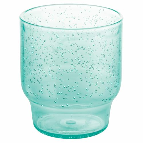 Villa d'Este Home Tivoli 1996 Lot de 6 verres à eau 325 ml bulles aigue-marine en plastique MS, Eloise, Unique