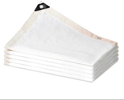 Genérico Red de sombreado HDPE Anti-UV de 12 Pines para jardín, balcón, Plantas suculentas, Piscina al Aire Libre, Cubierta de Coche horticultura(White,3x1.5m)