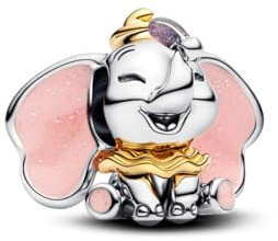 Pandora Disney Dumbo 764023C01 Breloque en Argent Sterling avec Alliage plaqué Or 14 carats Compatible Moments