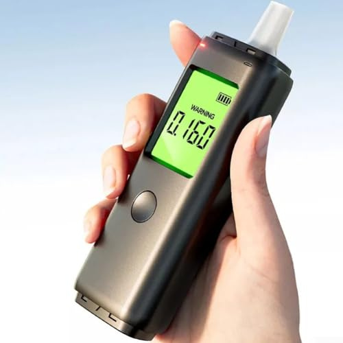 Automatic Breathalyzer Alcohol with Including Dual Detection Modes Usb Rechargeable Digital Alcohol Test for Ideal Device Accurate Bac Measurement Safety Tester Car Along Handy Black Led Display