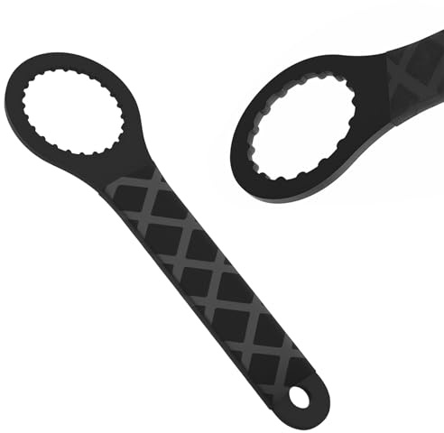 LWLWA Centerlock Werkzeug, Aluminiumlegierung Tretlager Werkzeug, Schwarze | Centerlock Schlüssel mit Rutschfestem Griff, für Fahrrad-Tretlager mit 46 mm Außendurchmesser und 24 Zähnen
