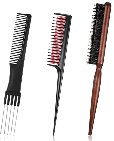 3 Pcs Teasing Combs for Women, Backcombing Comb