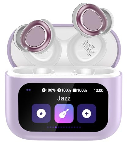 ZYHKON Wireless Sleep Earbuds, Bluetooth 5.4 Headphones, 48H Sleep Headphones, HiFi Stereo, Purple