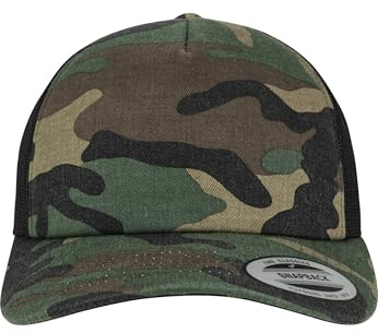 Flexfit Gorra de Camuflaje para Hombre, Disponible en Muchos Colores Diferentes, Talla única, marrón y Negro, Talla única