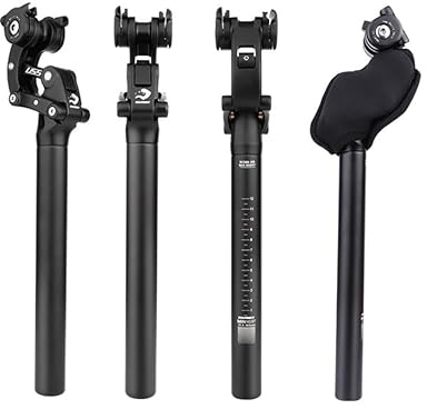 YTLT Fahrrad Sattelstütze, Federsattelstütze, 27.2MM,28.6MM,30.0MM,30.4MM,30.9MM,31.6MM,33.9MM Gefederte Aluminiumlegierung Sattelstütze Für MTB, Downhill, Trekking Citybike Schwarz,30.0mm