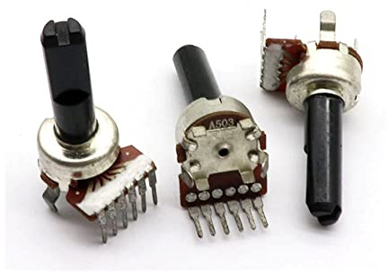 5pcs CF RK1212G Double potentiomètre vertical A503 A50K 50K ohm Handle Longueur 20 mm