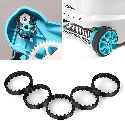SZLTZK 5 Pcs Replacement Belts for INTEX ZX300 Automatic Pool Cleaner Robot, Belt Replacement Kit for Pool Vacuum, Pool Vacuum for in-ground Pools, Pool Cleaner Accessories