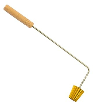 BESTonZON Stuffed Waffle Maker Croustade Iron Pastry Stencil Tart Stamp Mould for Deep Frying Swedish Rosette Fritter Bunuelos Mould Small Gold Cup