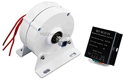 HUIZHITENGDA 5000W Windturbinengenerator Permanente Lichtmaschine, 12 V 24 V AC DC -Leistungsmagnetdynamo Wasserturbinenhydro -Lichtmaschine (mit Basis),48v