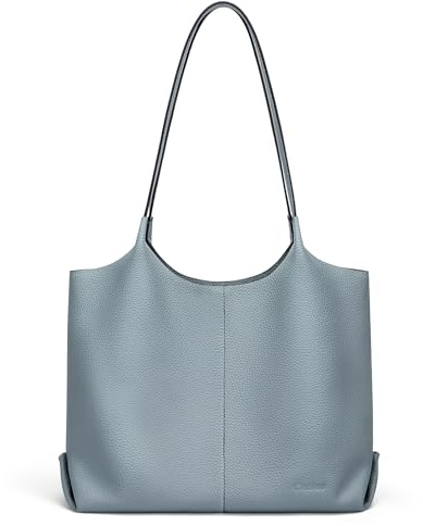 Cnoles Handtasche Damen Leder Shopper Tasche Tote Bag Handtasche Schultertaschen für Arbeit Büro Reisen Einkaufen Schule und Alltag
