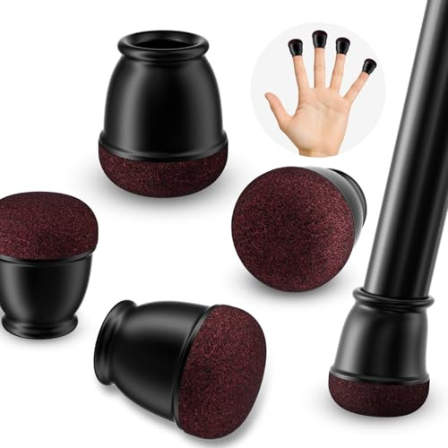 Ezprotekt gommini per sedie, in silicone morbido 10-15mm, 16 pezzi tappi protettitvi rotondi neri, feltrini marroni per piedini sedie