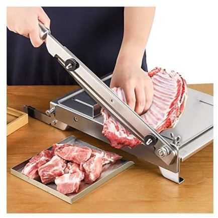 MIAOMI Edelstahl-Guillotine-Schneider, Kommerzieller Hähnchen-Enten-Fisch-Schneider, Gefrorener Kleiner Schneider, Manuelle Fleischschneidemaschine Für Fleisch