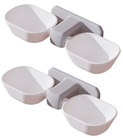 COLLBATH 2St Wasserspender für Haustiere Rattenkäfig Katzenfutterhalter katzenfutter leckerli Katzenfutterautomat hängende Katzennäpfe Futterautomaten für Haustiere Plastik Grey