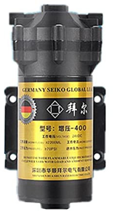 Filtros de Agua para Grifo, 400 Gpd 24V DC Bomba de refuerzo del purificador de agua Universal 400g 500g de ósmosis inversa Bomba de diafragma + 5m 1/4 Tubo de agua, para uso doméstico debajo del fre