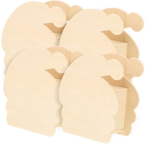 KOMBIUDA Holzernes Sparschwein Satz Multifunktions-sparkasse Münzaufbewahrungsboxen Vielseitiger Behälter DIY-spartopf Zum Bemalen Für Kinder