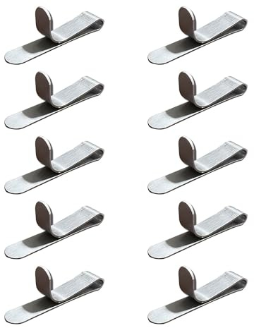 TUKEVA 10 Stück Edelstahl Tortenring Klammern Mousse Kuchenringe Clips Kuchenring Zubehör Verstellbare Kuchenring Clips Kuchenringfixierclip Für Die Herstellung Von Mousse Keksen,Desserts (Silber)