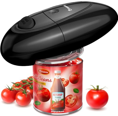 Electric Can Opener, One-Touch Automatic Can Opener with Smooth Edge, Battery Operated Handheld Can Opener for All Can Sizes, Best Kitchen Gadget for Seniors, Arthritis, and Weak Hands, Gifts