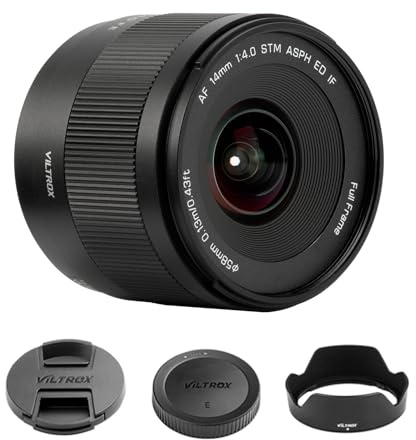 VILTROX AF 14mm F4.0 Air FE Autofokusobjektiv, Vollformat-Weitwinkelobjektiv mit großer Blende und 112° ultraweitem Sichtfeld, Kompatibel mit Sony E-Mount FE-Kameras